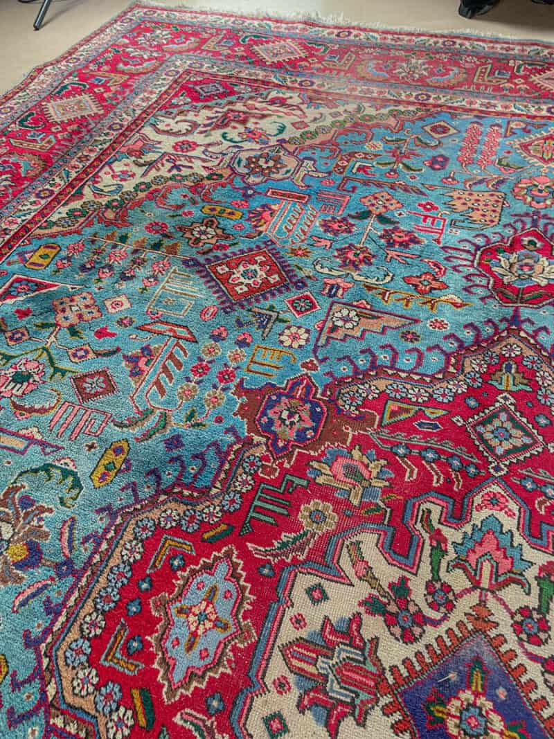 häikäisevä palatsikokoinen vintage tabriz  400 x 290 cm