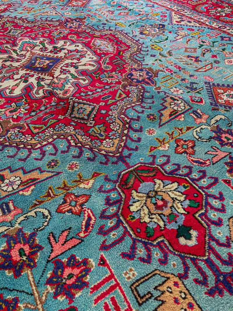 häikäisevä palatsikokoinen vintage tabriz  400 x 290 cm