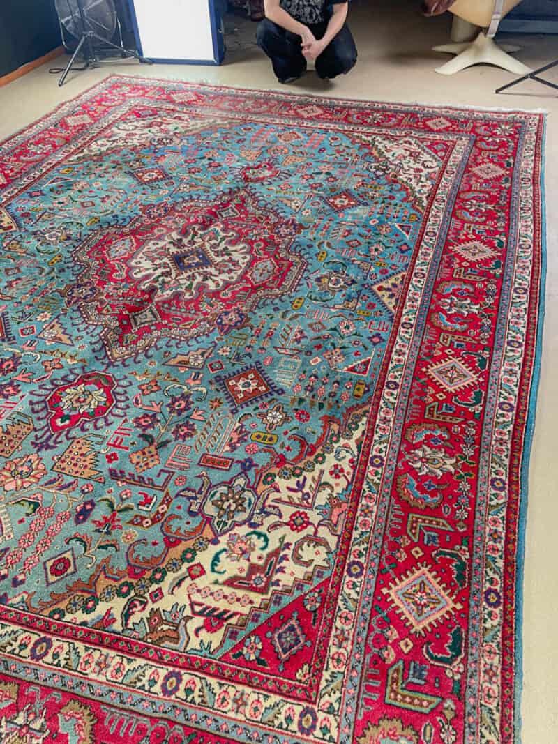 häikäisevä palatsikokoinen vintage tabriz  400 x 290 cm