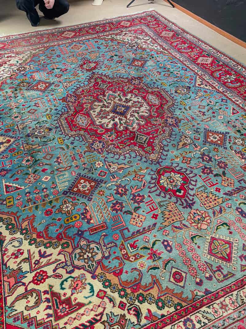 häikäisevä palatsikokoinen vintage tabriz  400 x 290 cm
