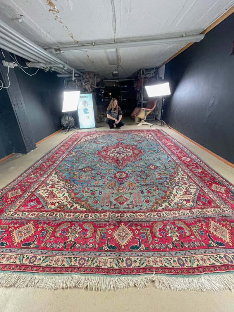 häikäisevä palatsikokoinen vintage tabriz  400 x 290 cm