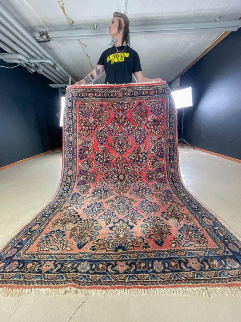 psykedeelinen sarouk  197 x 133 cm (kopio)