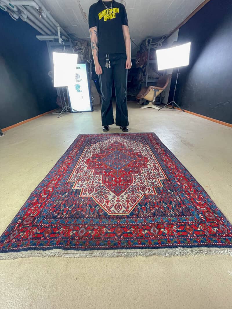 yksityiskohtainen maanläheinen bijar 200 x 135 cm (kopio)