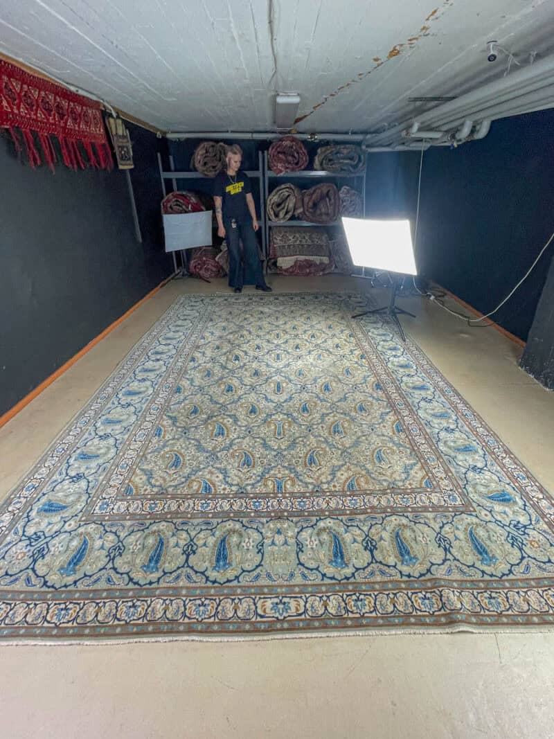 palatsikokoinen keshan silkillä 380 x 263 cm