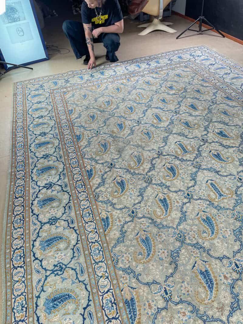palatsikokoinen keshan silkillä 380 x 263 cm