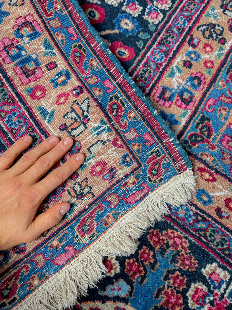 häikäisevä palatsikokoinen meshed 1960 luvulta signeerattu  430 x 315 cm