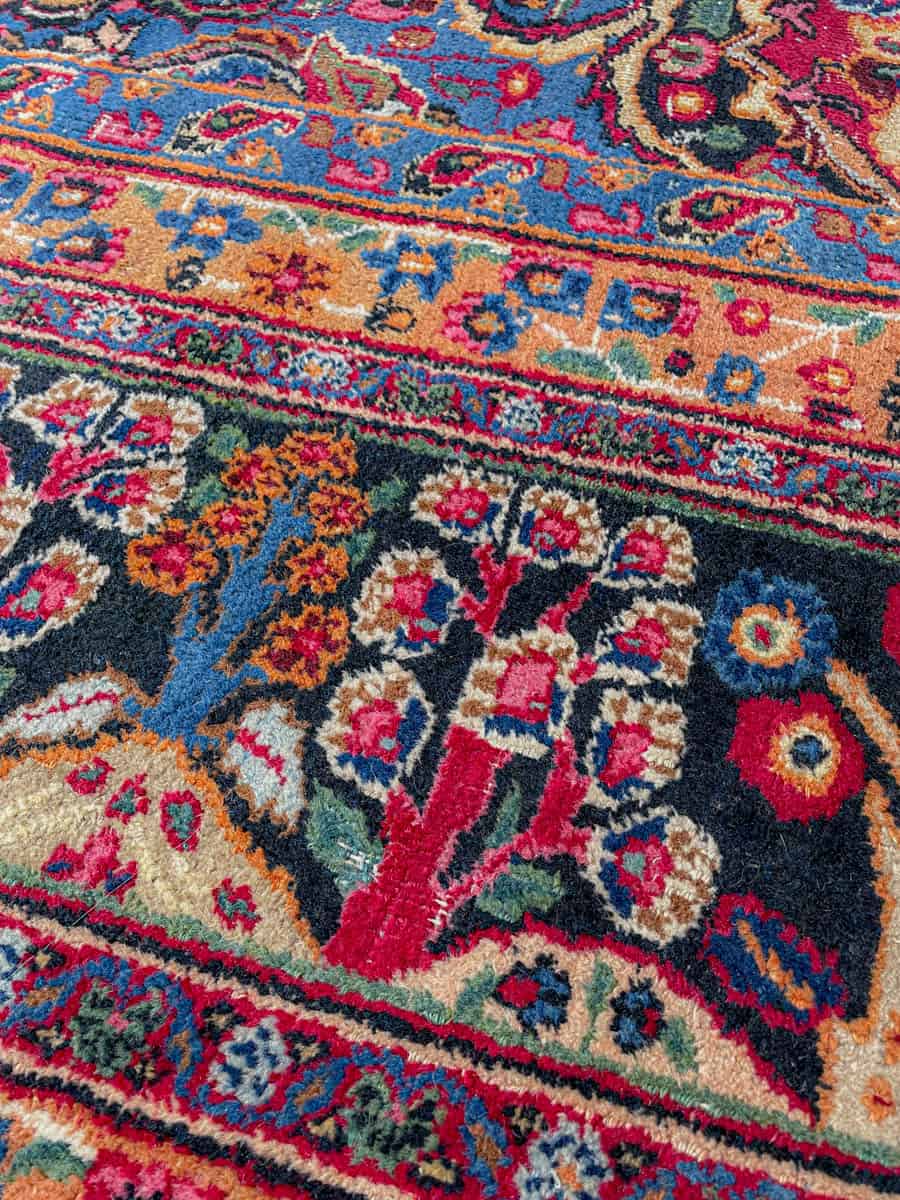 häikäisevä palatsikokoinen meshed 1960 luvulta signeerattu  430 x 315 cm