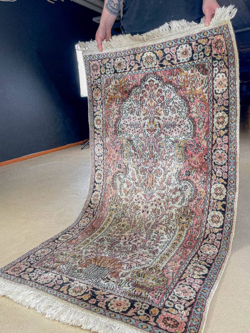 silkkimatto pastellinen elämänpuu ghom 155 x 90 cm (kopio)