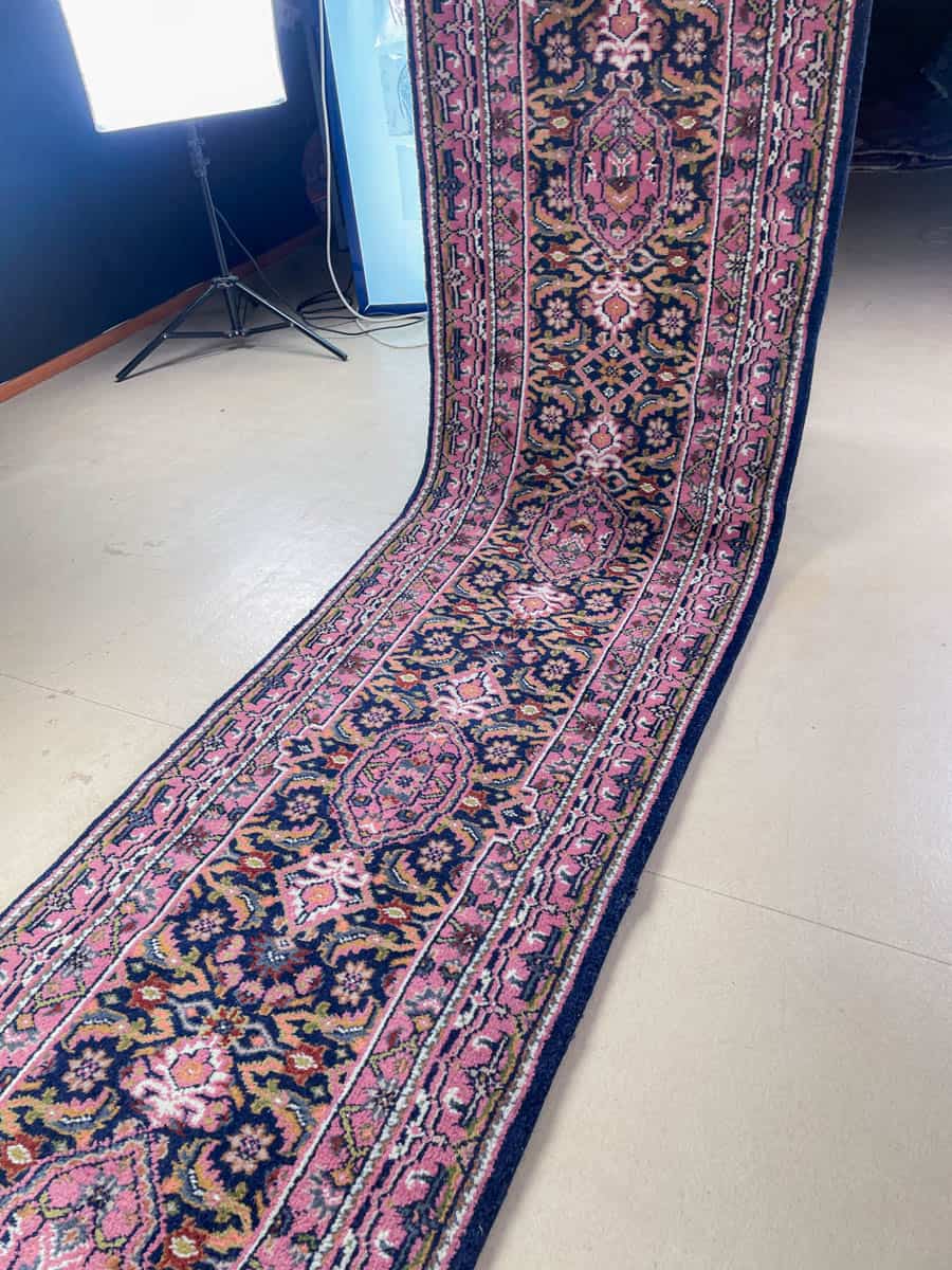 harmoninen tabriz käytävämatto 440 x 80 cm