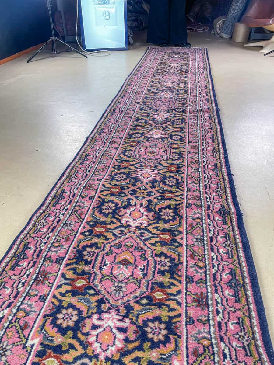 harmoninen tabriz käytävämatto 440 x 80 cm