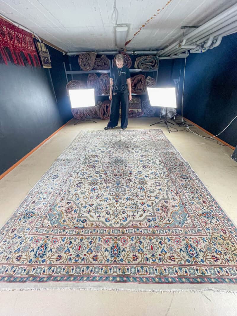 upean elegantti vaalea tabriz 324 x 227 cm