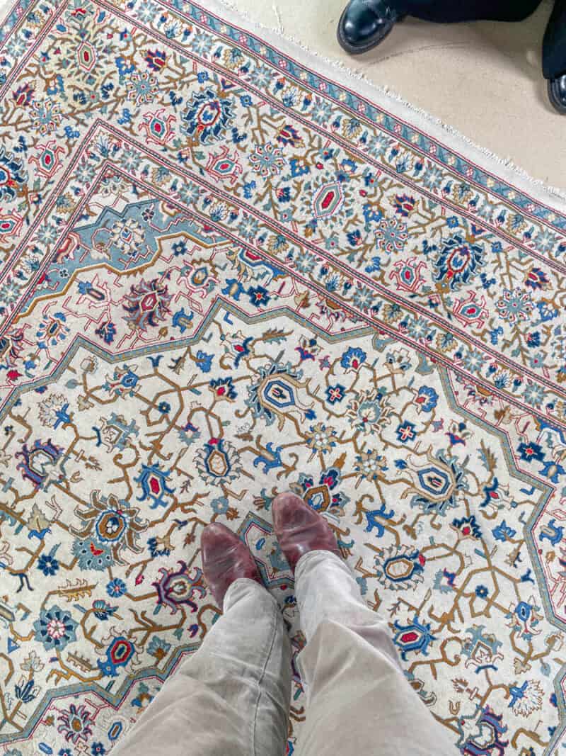 upean elegantti vaalea tabriz 324 x 227 cm