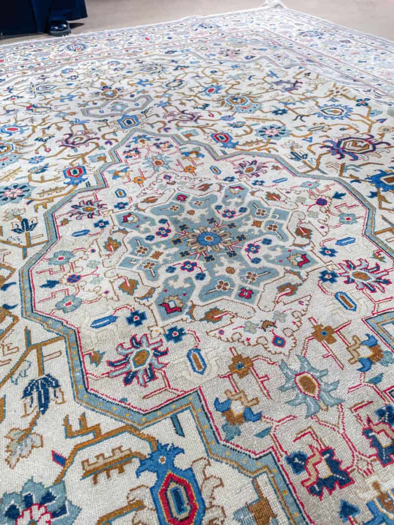 upean elegantti vaalea tabriz 324 x 227 cm