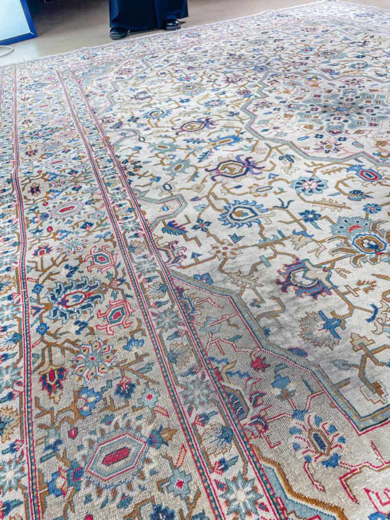 upean elegantti vaalea tabriz 324 x 227 cm