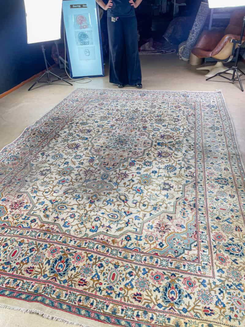 upean elegantti vaalea tabriz 324 x 227 cm