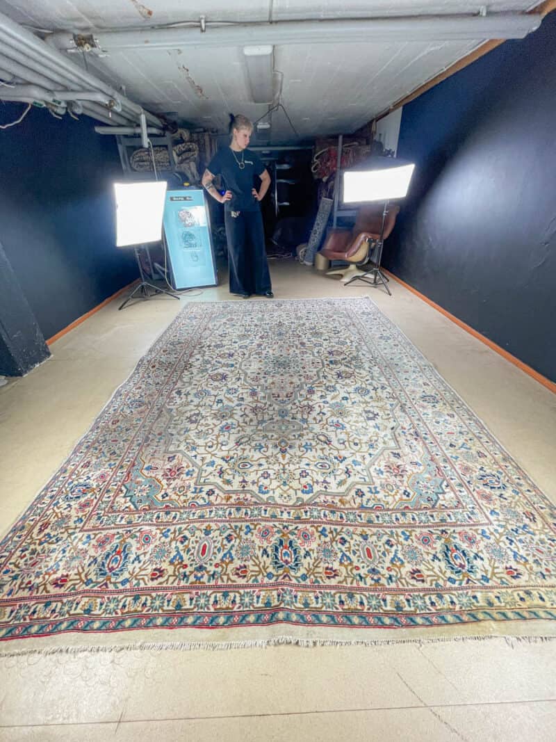 upean elegantti vaalea tabriz 324 x 227 cm