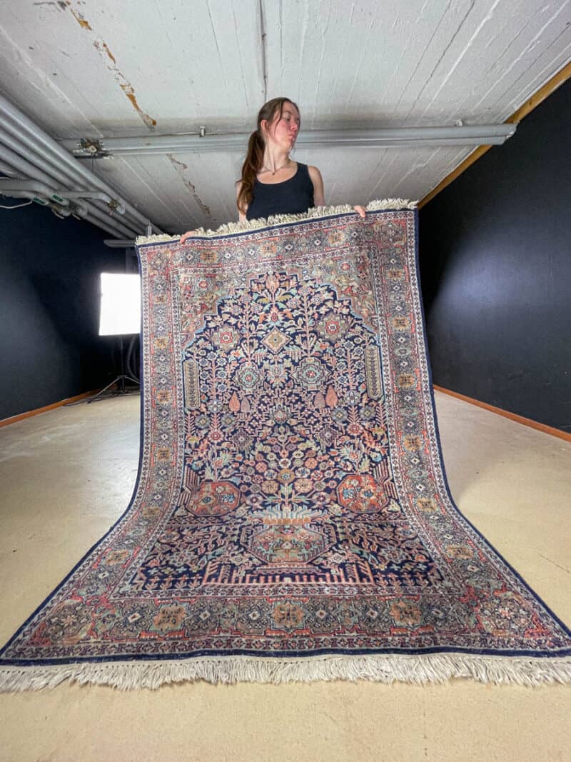 silkkimatto rauhallisen pastellinen ghom 275 x 185 cm (kopio)