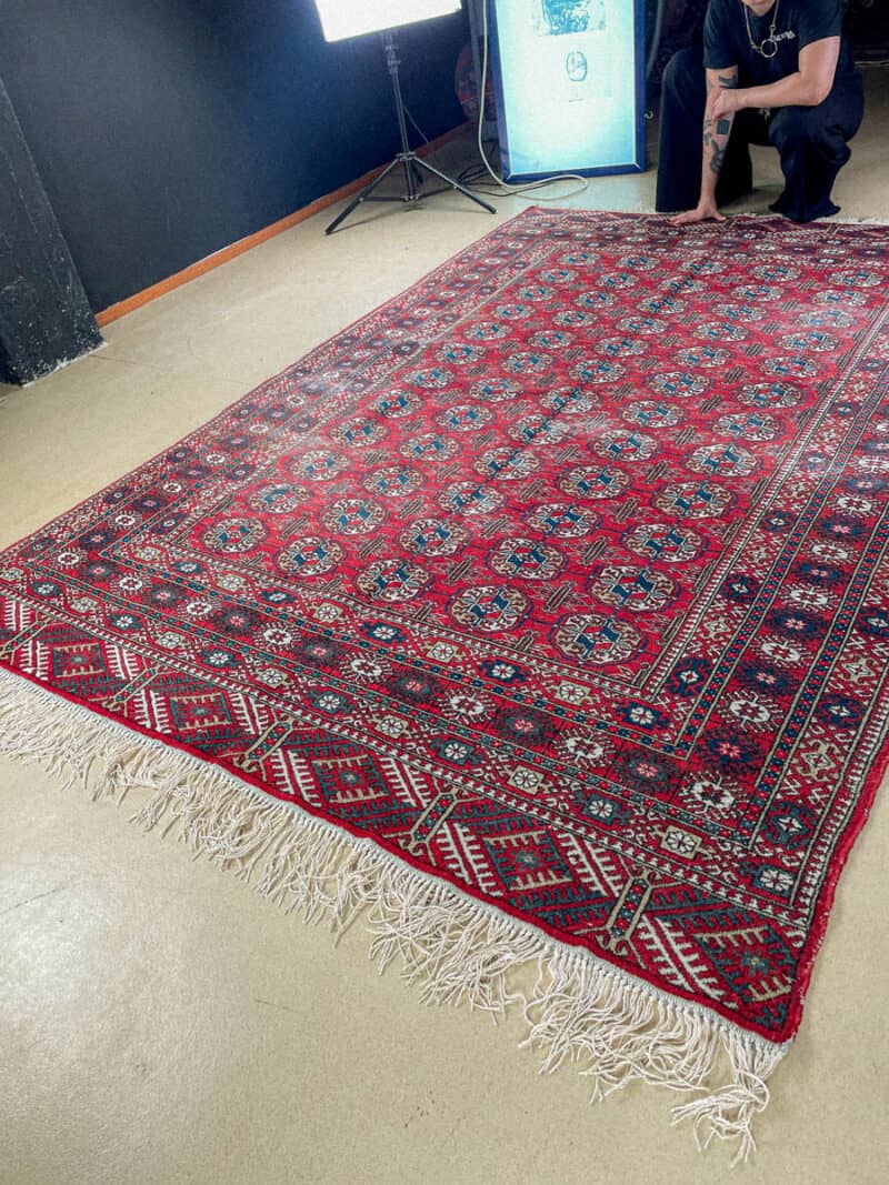kauniin perinteinen vintage buhara 276 x 189 cm
