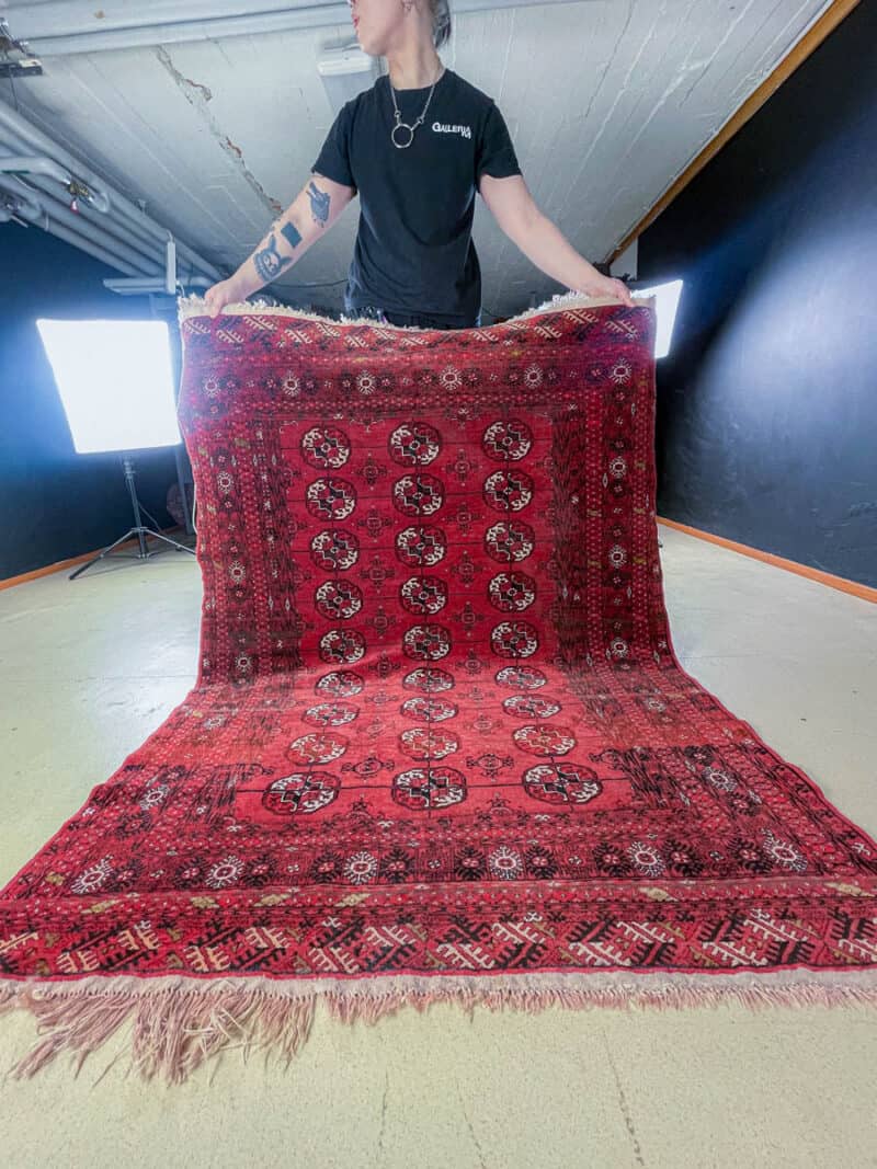 tyrmäävä puoliantiikki buhara 173 x 132 cm