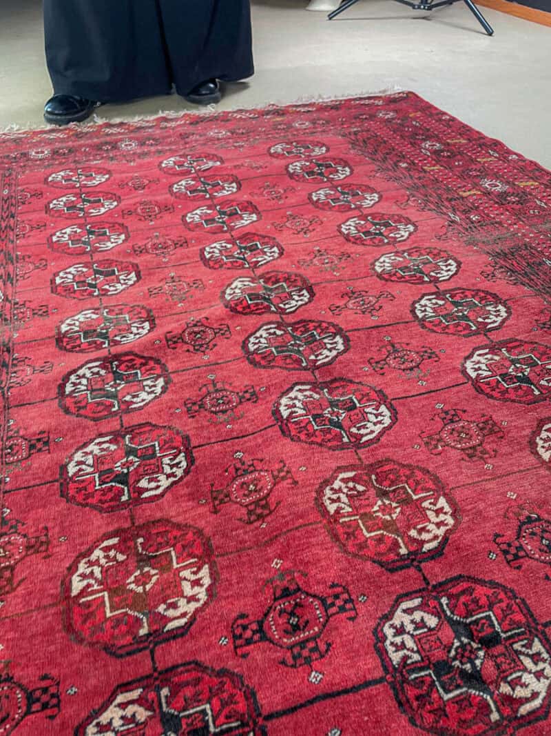 tyrmäävä puoliantiikki buhara 173 x 132 cm