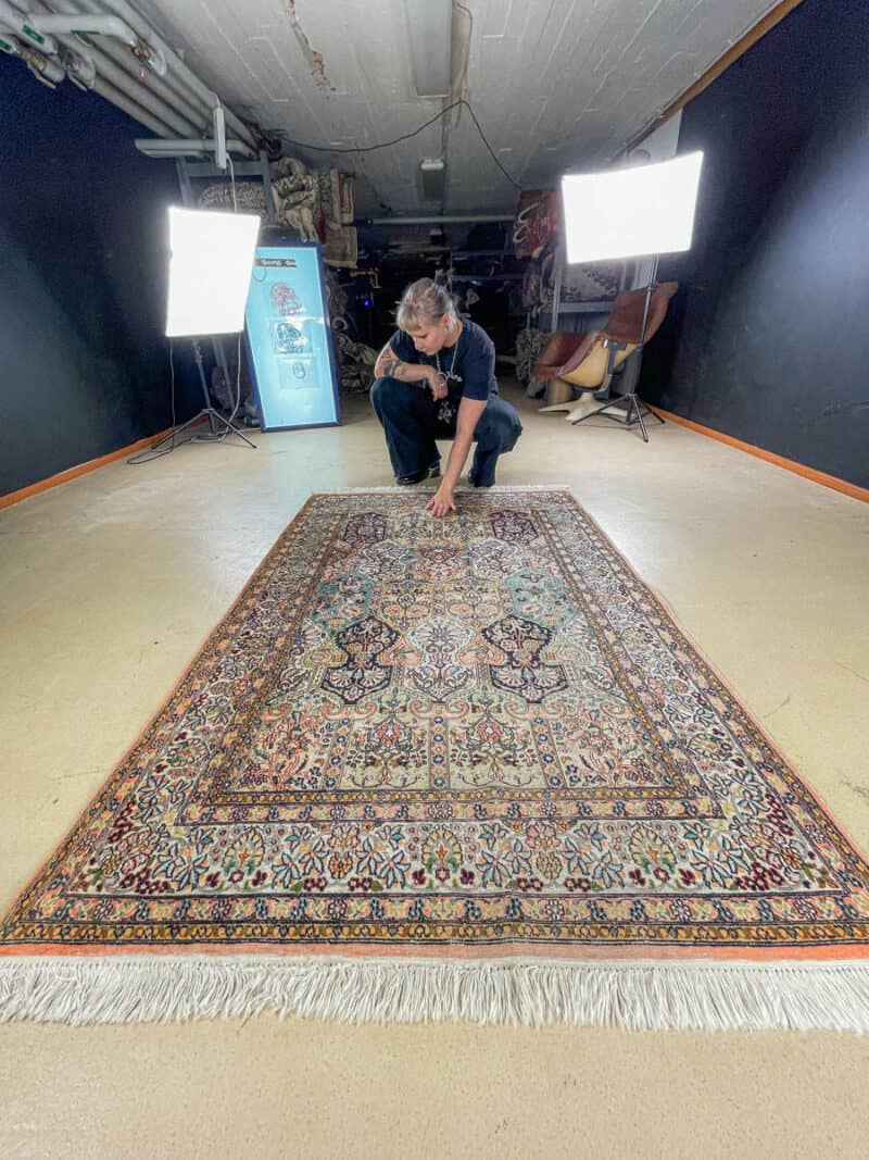 silkkimatto harmonisen elegantti kasmir 171 x 117 cm