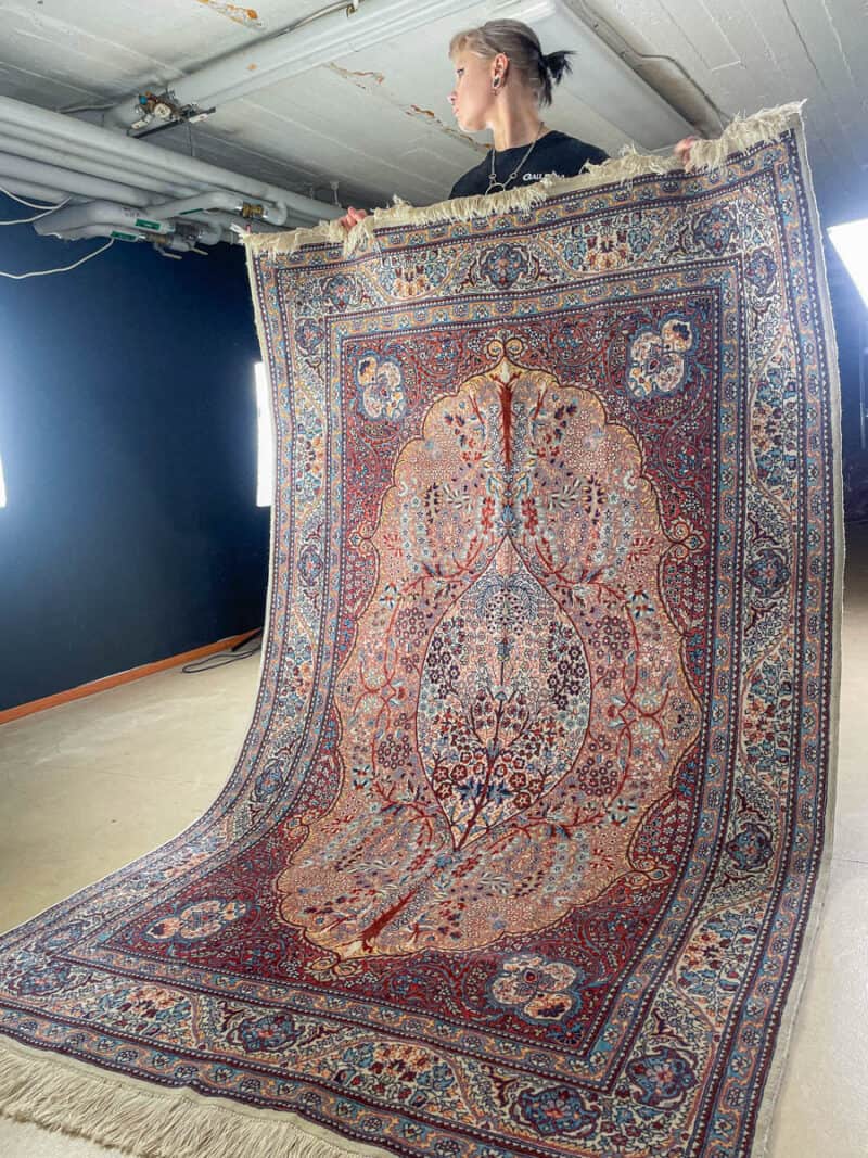 Äärimmäisen yksityiskohtainen maaginen elämänpuu ghom 218 x 140 cm (kopio)