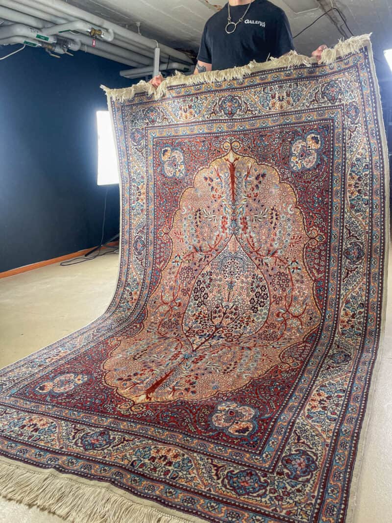 Äärimmäisen yksityiskohtainen maaginen elämänpuu ghom 218 x 140 cm (kopio)