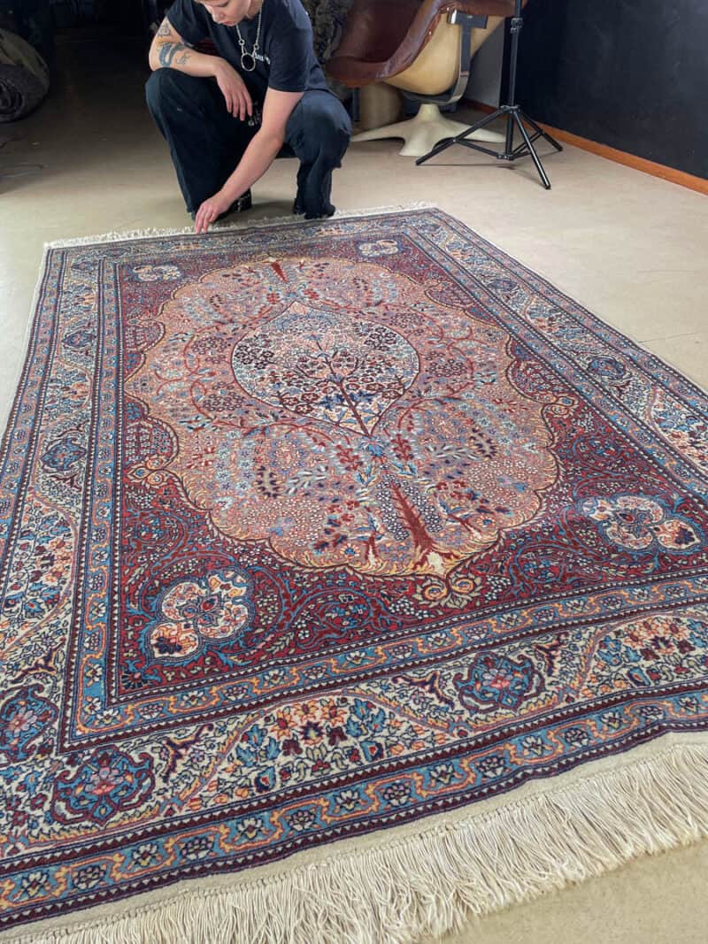Äärimmäisen yksityiskohtainen maaginen elämänpuu ghom 218 x 140 cm (kopio)