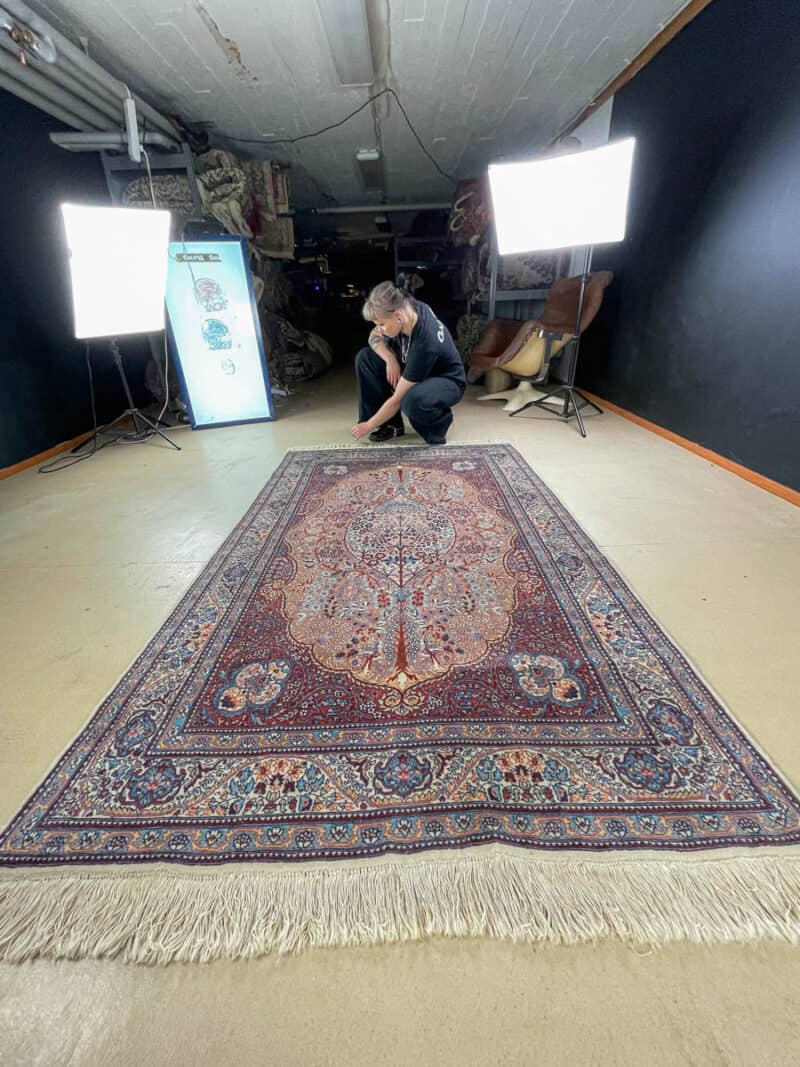 Äärimmäisen yksityiskohtainen maaginen elämänpuu ghom 218 x 140 cm (kopio)