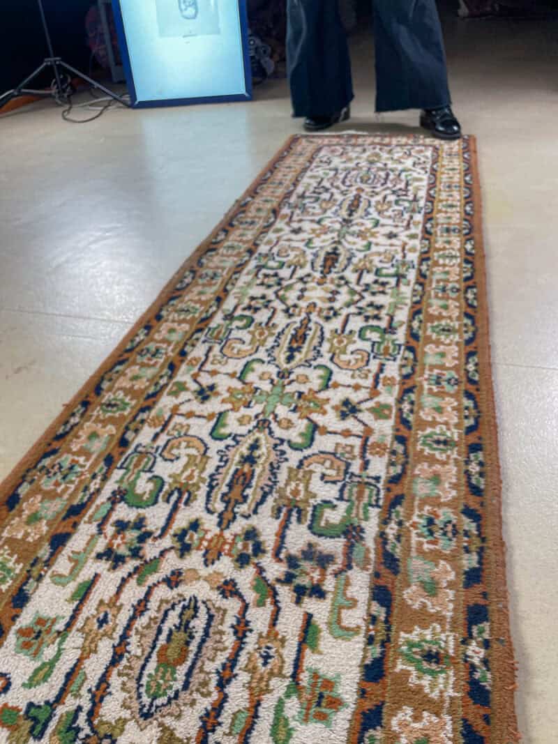 maanläheinen tabriz käytävämatto 260 x 70 cm