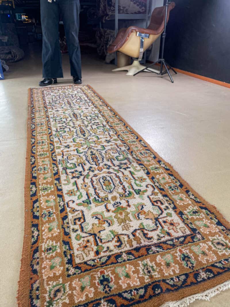 maanläheinen tabriz käytävämatto 260 x 70 cm