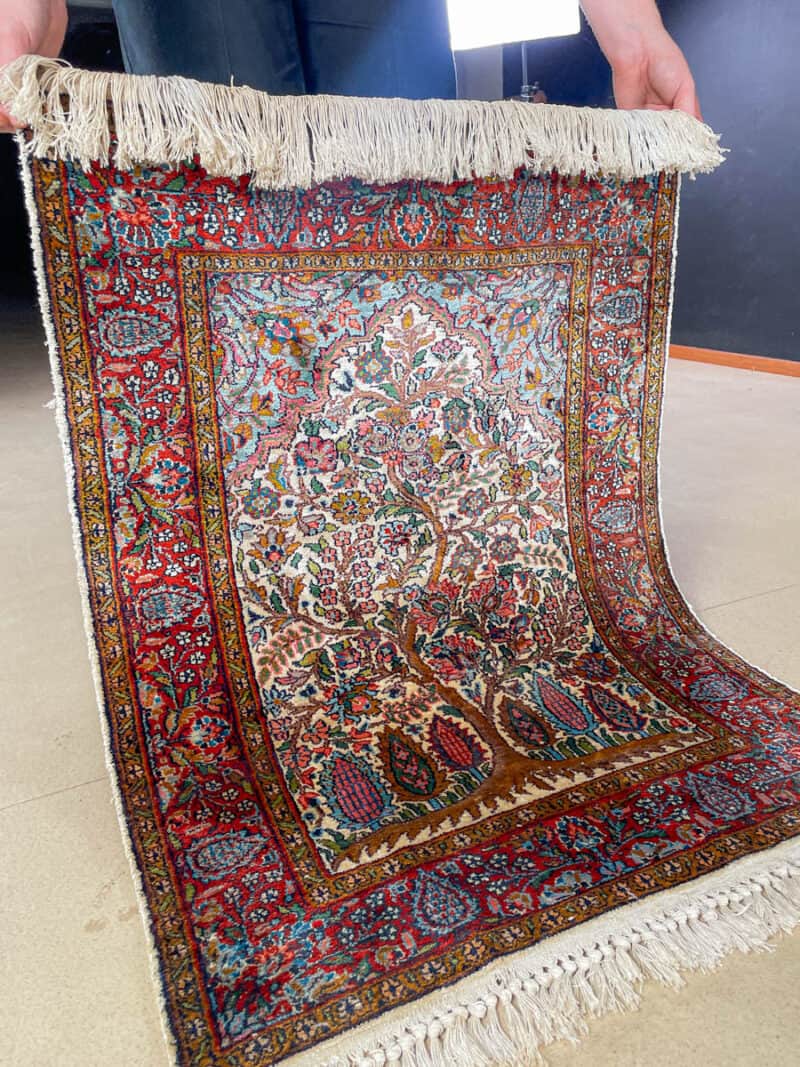 silkkimatto säteilevän taianomainen ghom 151 x 92 cm (kopio)