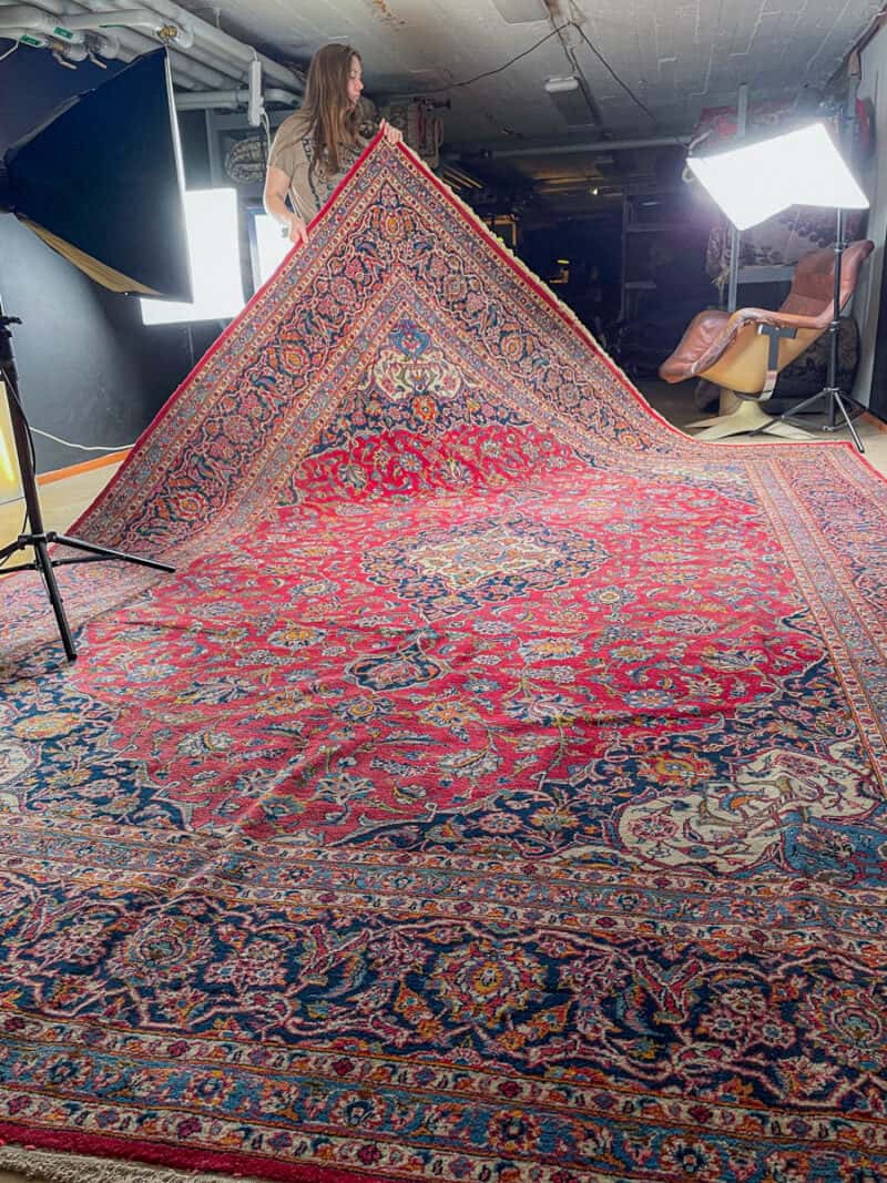 tyrmäävä palatsikokoinen keshan  400 x 290 cm (kopio)