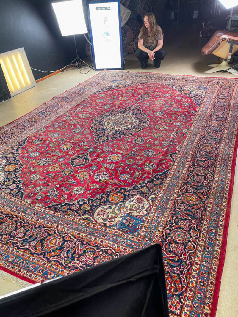 tyrmäävä palatsikokoinen keshan  400 x 290 cm (kopio)