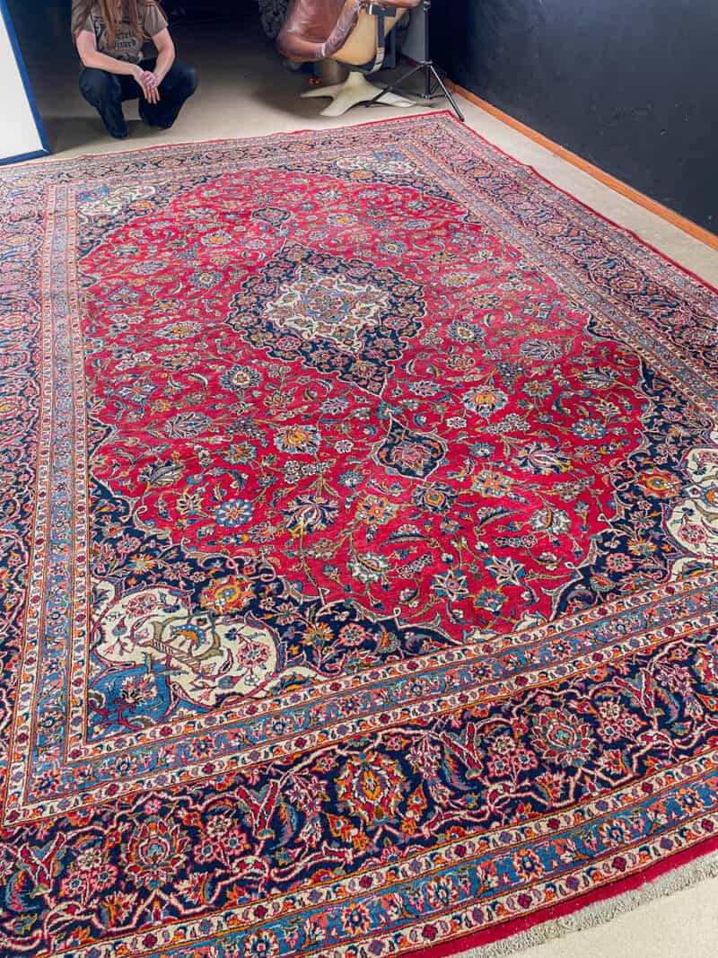 tyrmäävä palatsikokoinen keshan  400 x 290 cm (kopio)