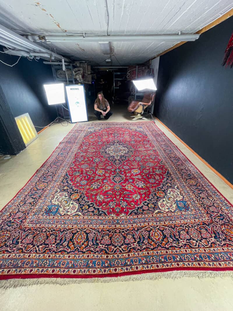 tyrmäävä palatsikokoinen keshan  400 x 290 cm (kopio)