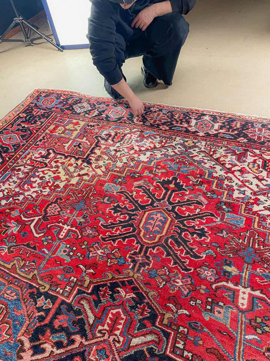 palatsikokoinen psykedeelinen heriz 1960 luvulta  430 x 317 cm (kopio)