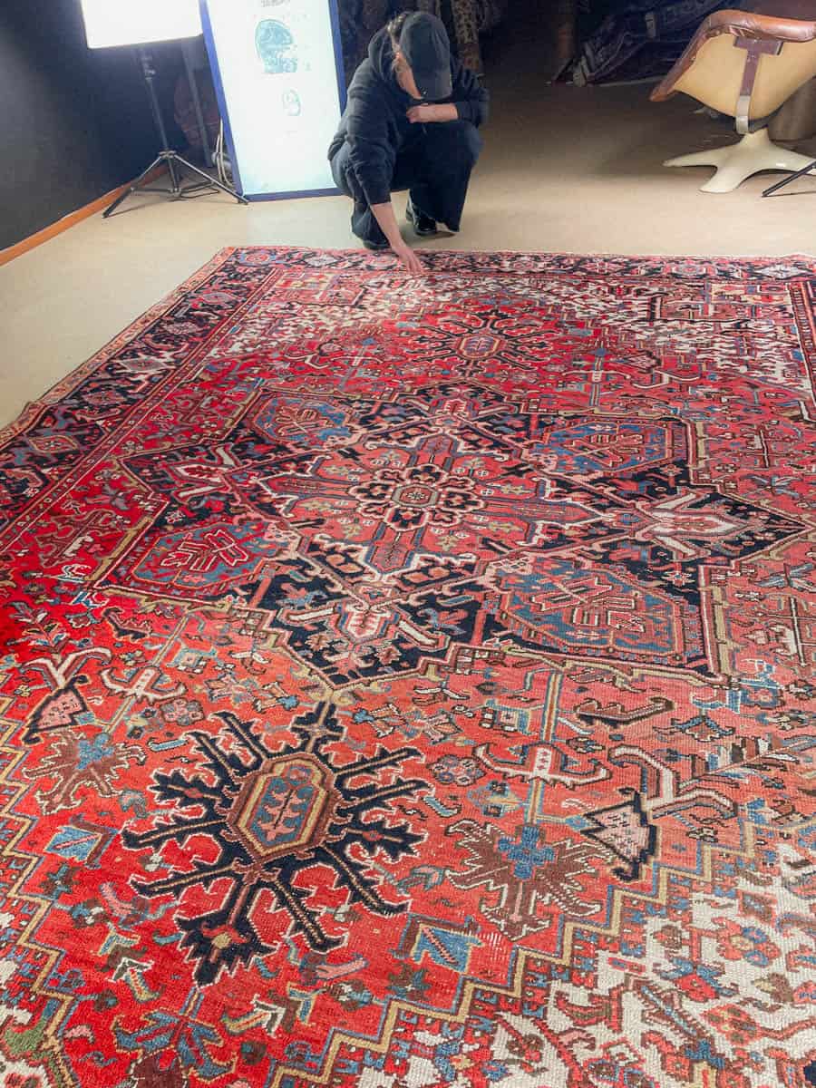 palatsikokoinen psykedeelinen heriz 1960 luvulta  430 x 317 cm (kopio)