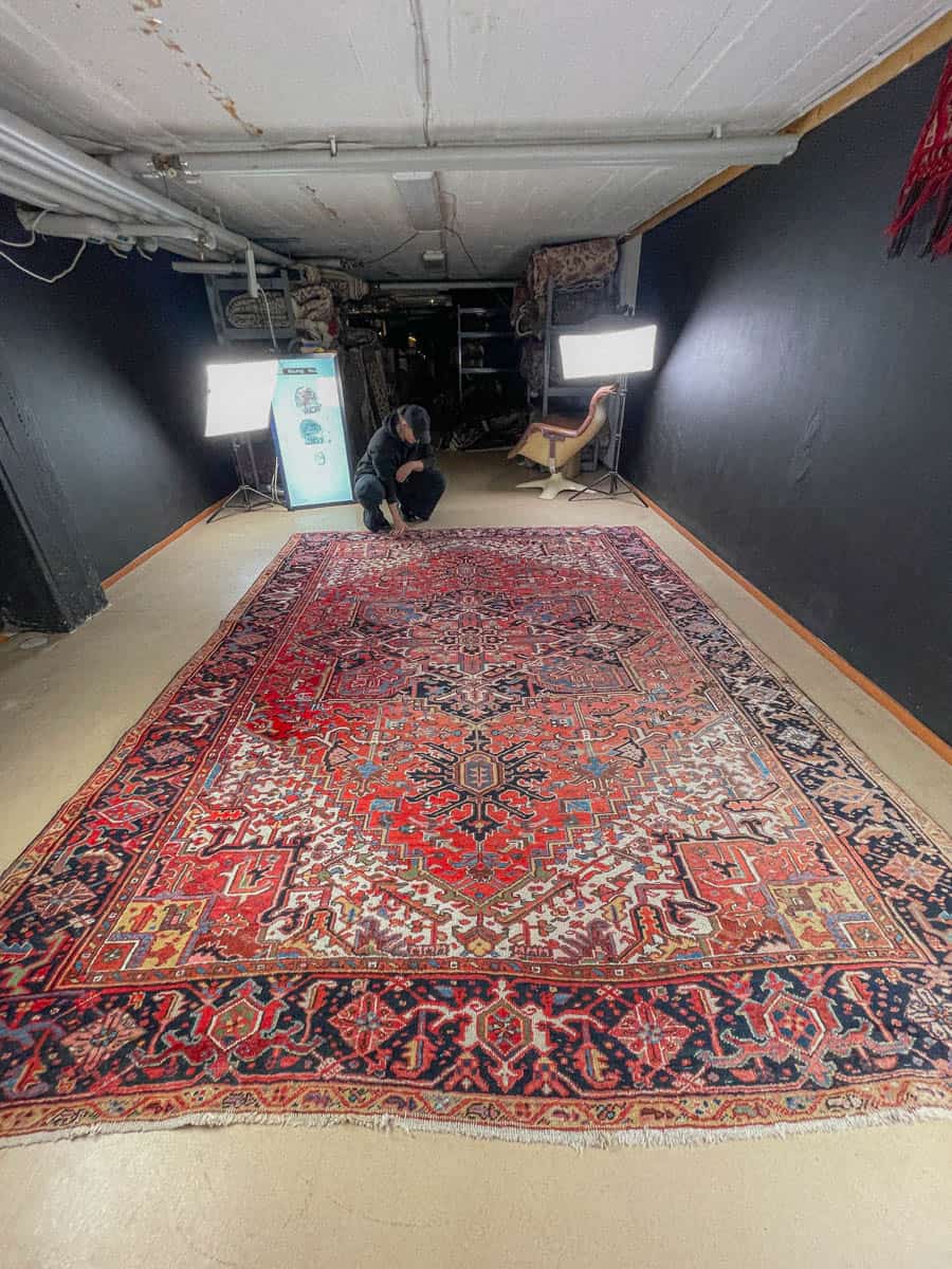 palatsikokoinen psykedeelinen heriz 1960 luvulta  430 x 317 cm (kopio)