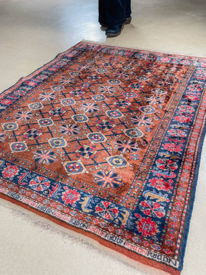 silkkimatto – uskomaton silkki afgaani 130 x 100 cm