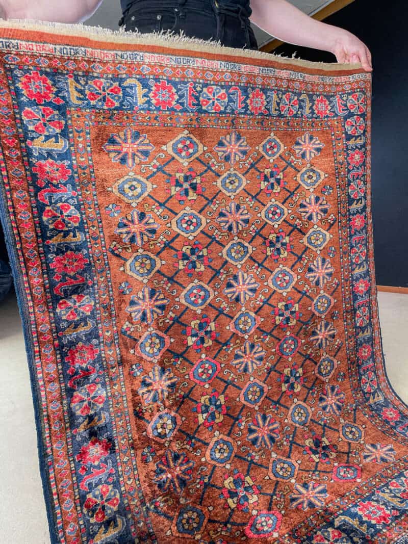 silkkimatto – uskomaton silkki afgaani 130 x 100 cm