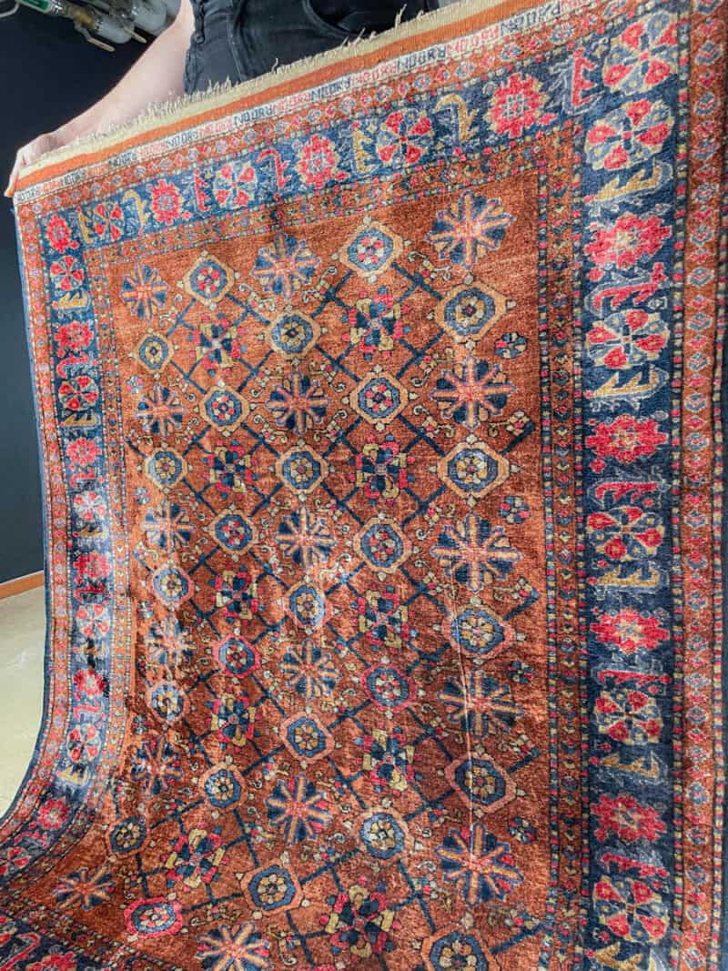 silkkimatto – uskomaton silkki afgaani 130 x 100 cm
