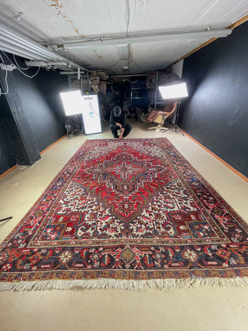 psykedeelinen heriz 1970 luvulta 335 x 250 cm (kopio)