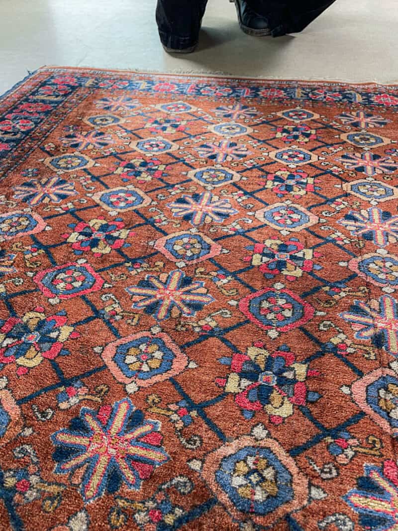 silkkimatto – uskomaton silkki afgaani 130 x 100 cm