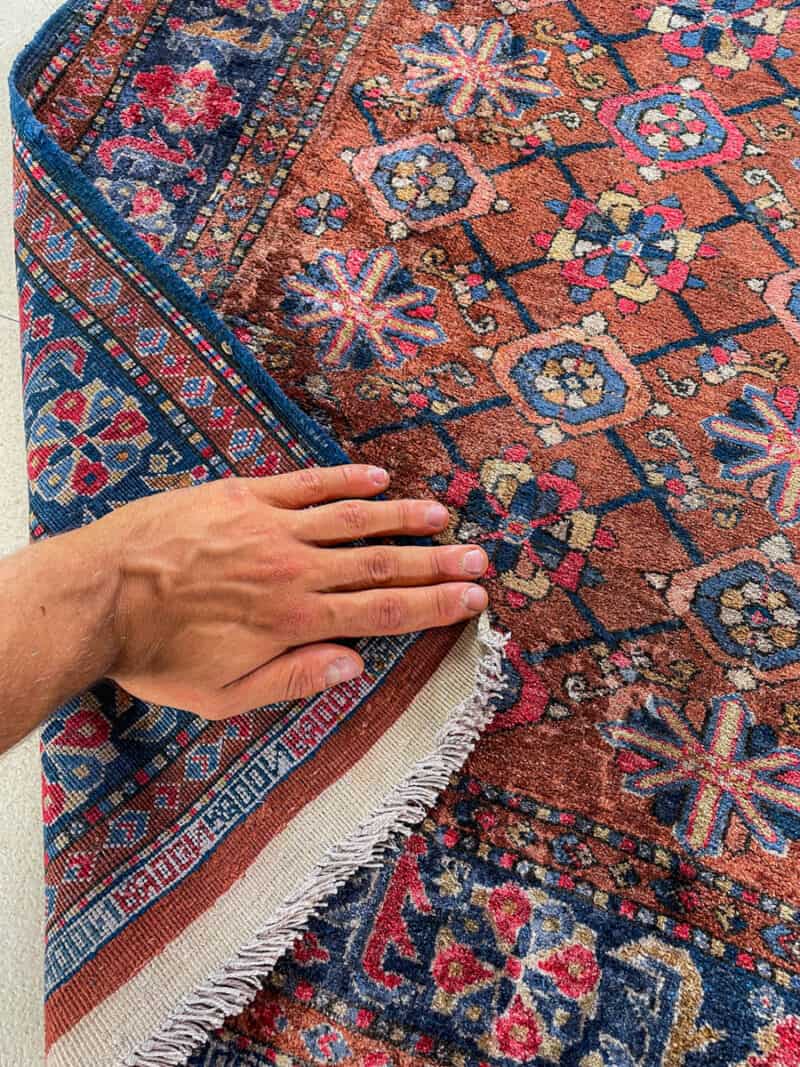 silkkimatto – uskomaton silkki afgaani 130 x 100 cm