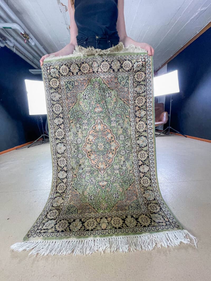 silkkimatto lumoava vaaleanpunainen puutarha ghom 147 x 91 cm (kopio)