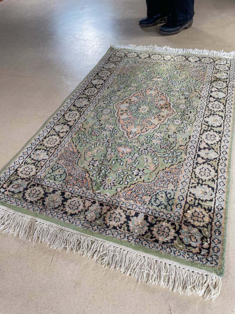 silkkimatto lumoava vaaleanpunainen puutarha ghom 147 x 91 cm (kopio)
