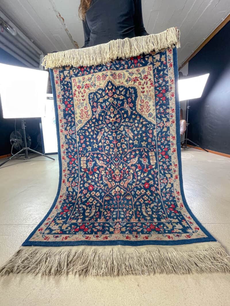 loistokas kukkais kirman 1970 luvulta 155 x 95 cm (kopio)