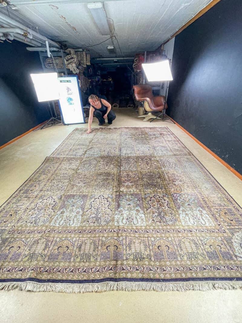 silkkimatto lumoavan satumainen puutarha ghom 313 x 241 cm