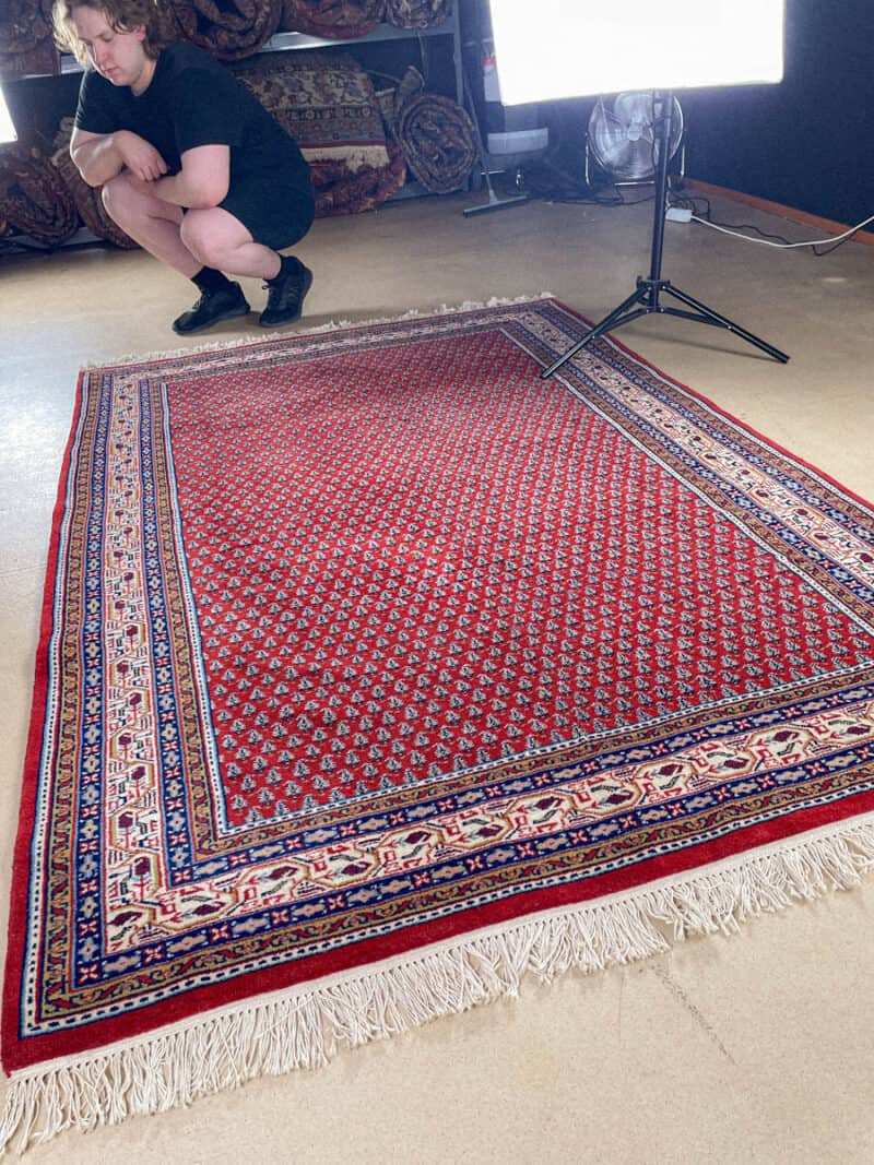 kirkkaan värinen perinteinen sarouk mir 245 x 170 cm